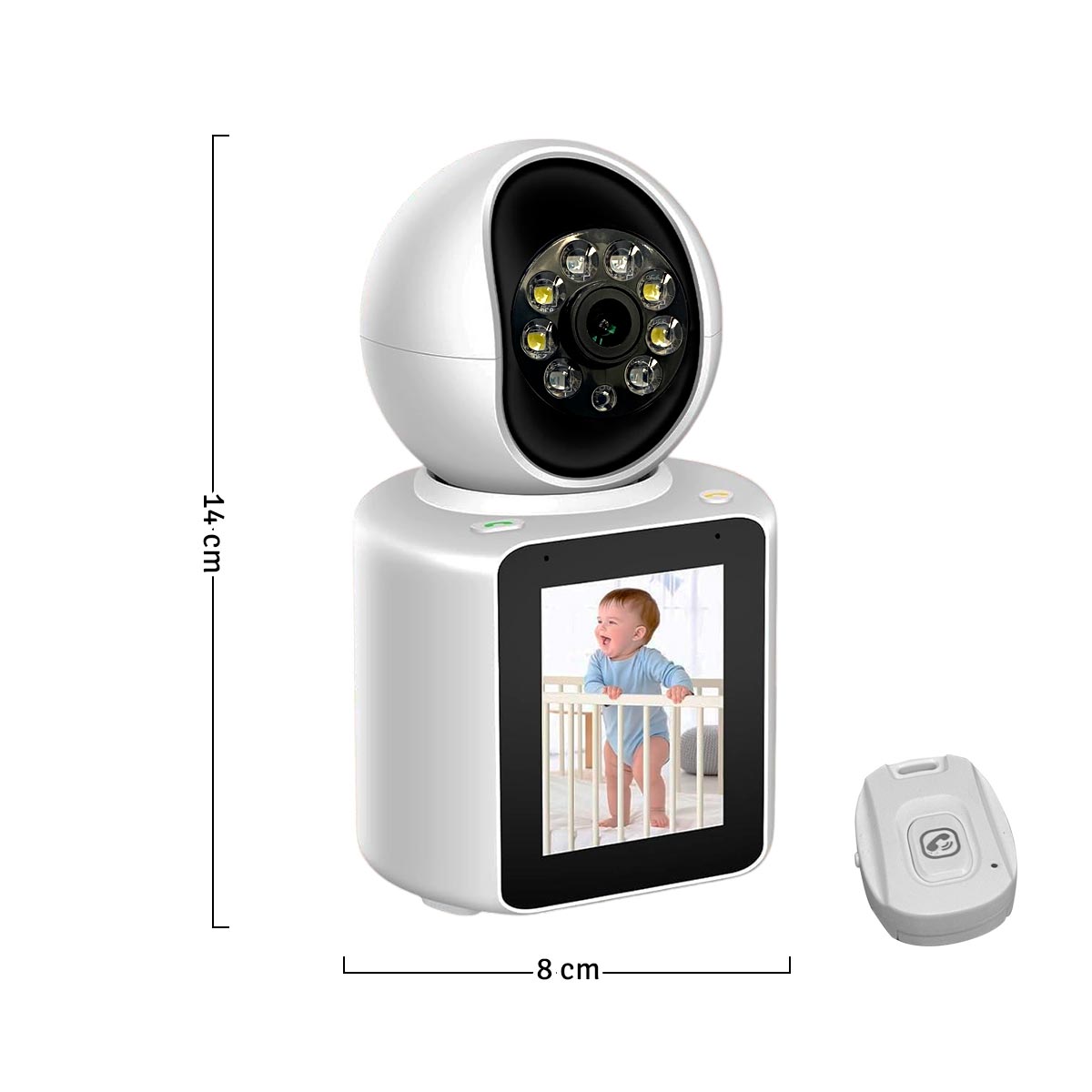 Camara De Seguridad Bidireccional con Pantalla